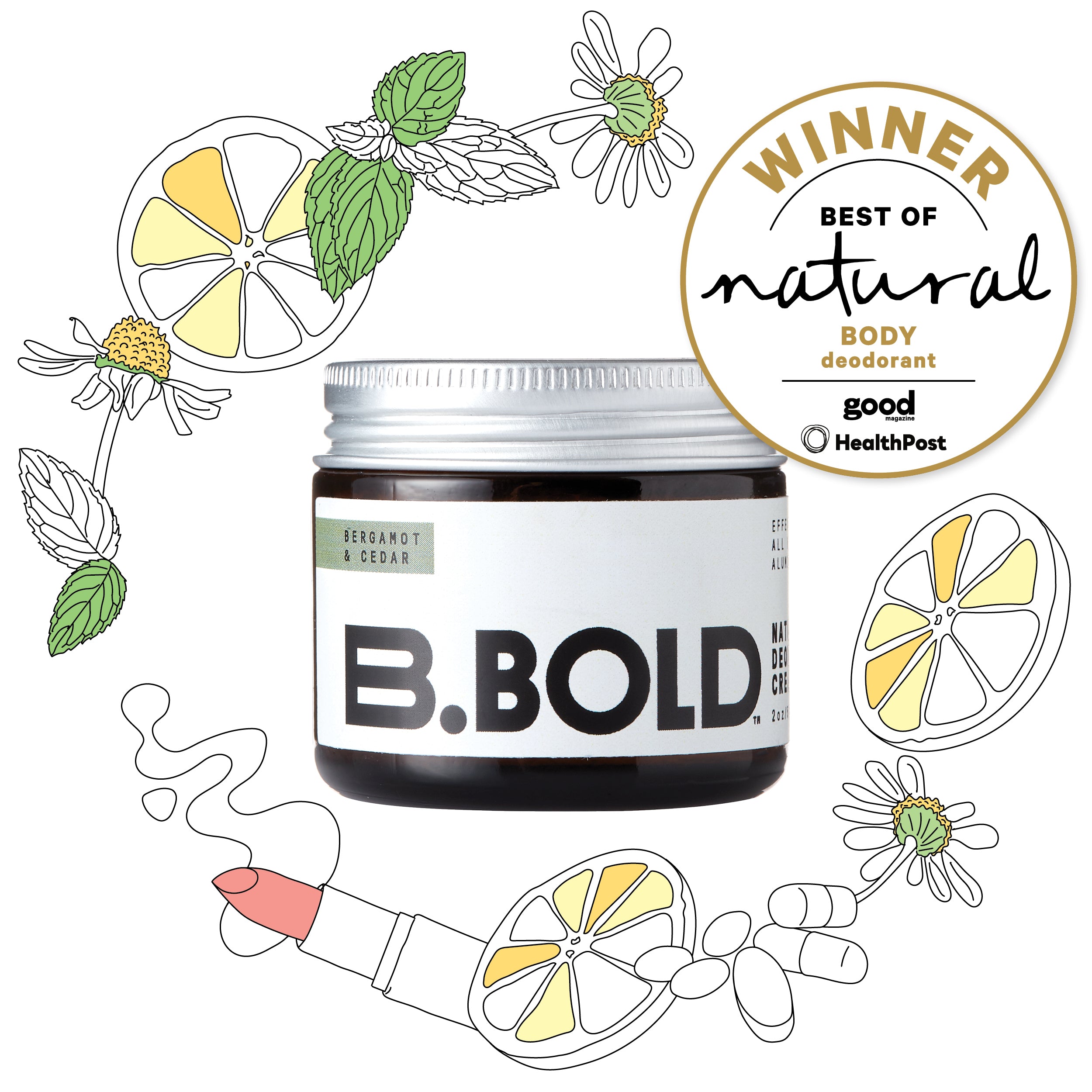 Bergamot & Cedar Deodorant